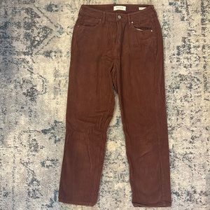 Pacsun burnt orange corduroy mom jean
